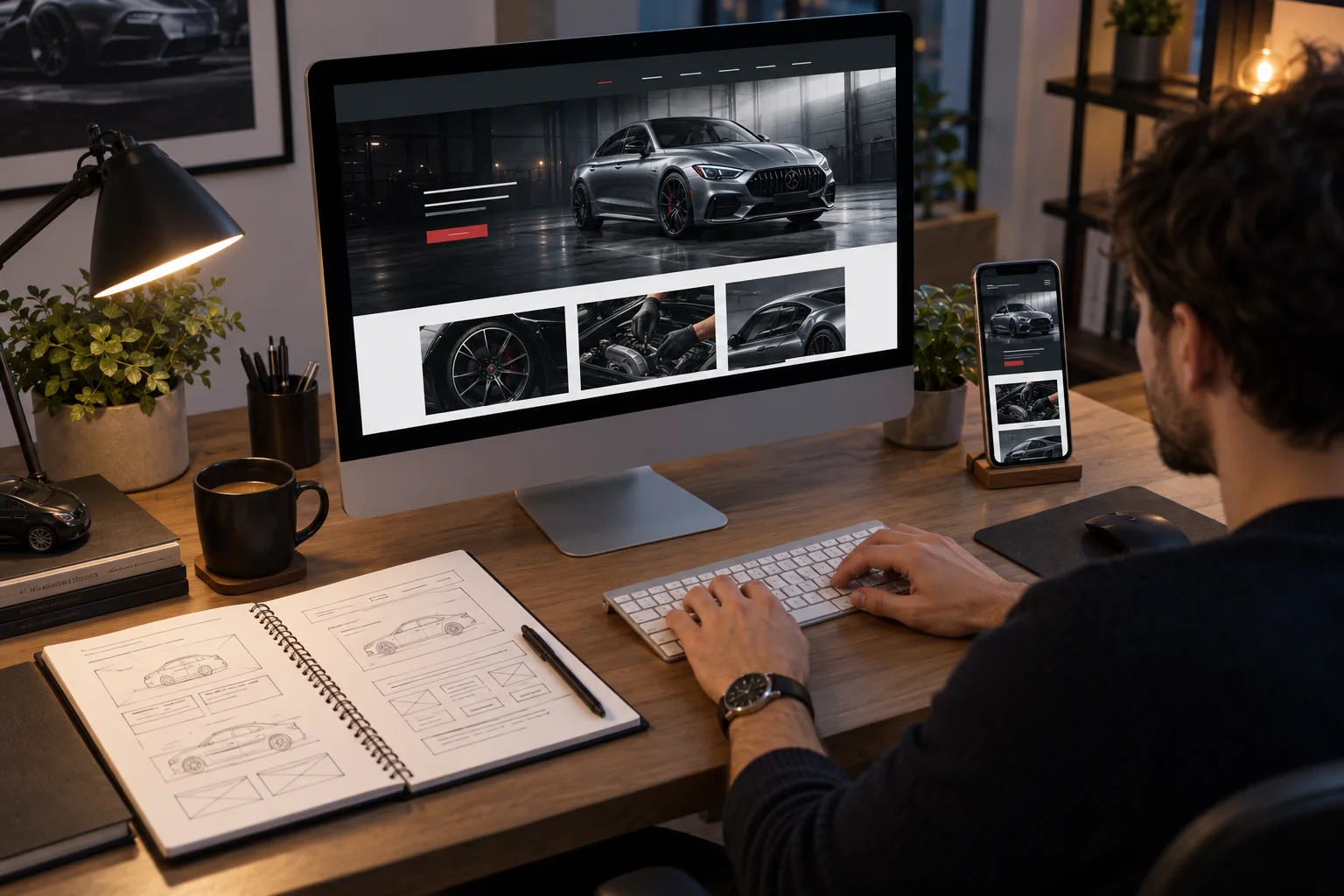 Site de prezentare pentru firme auto